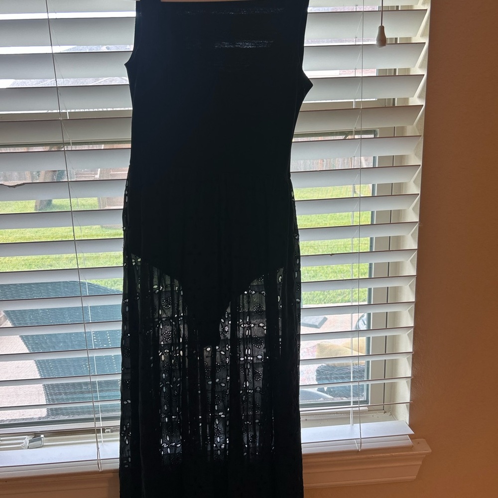 Fleur Du Mal cotton and lace midi dress